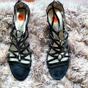 Enzo Angiolini Black leather sandals